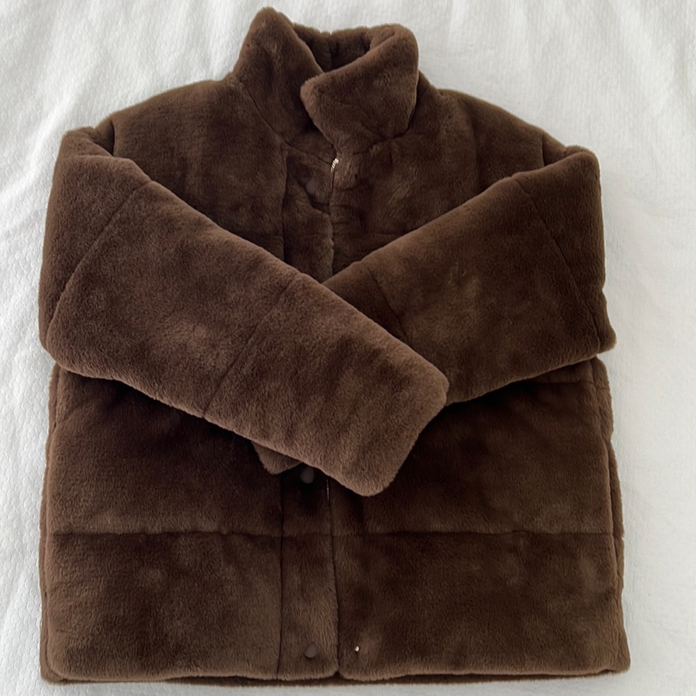 Zara Brown Puffer Jacket